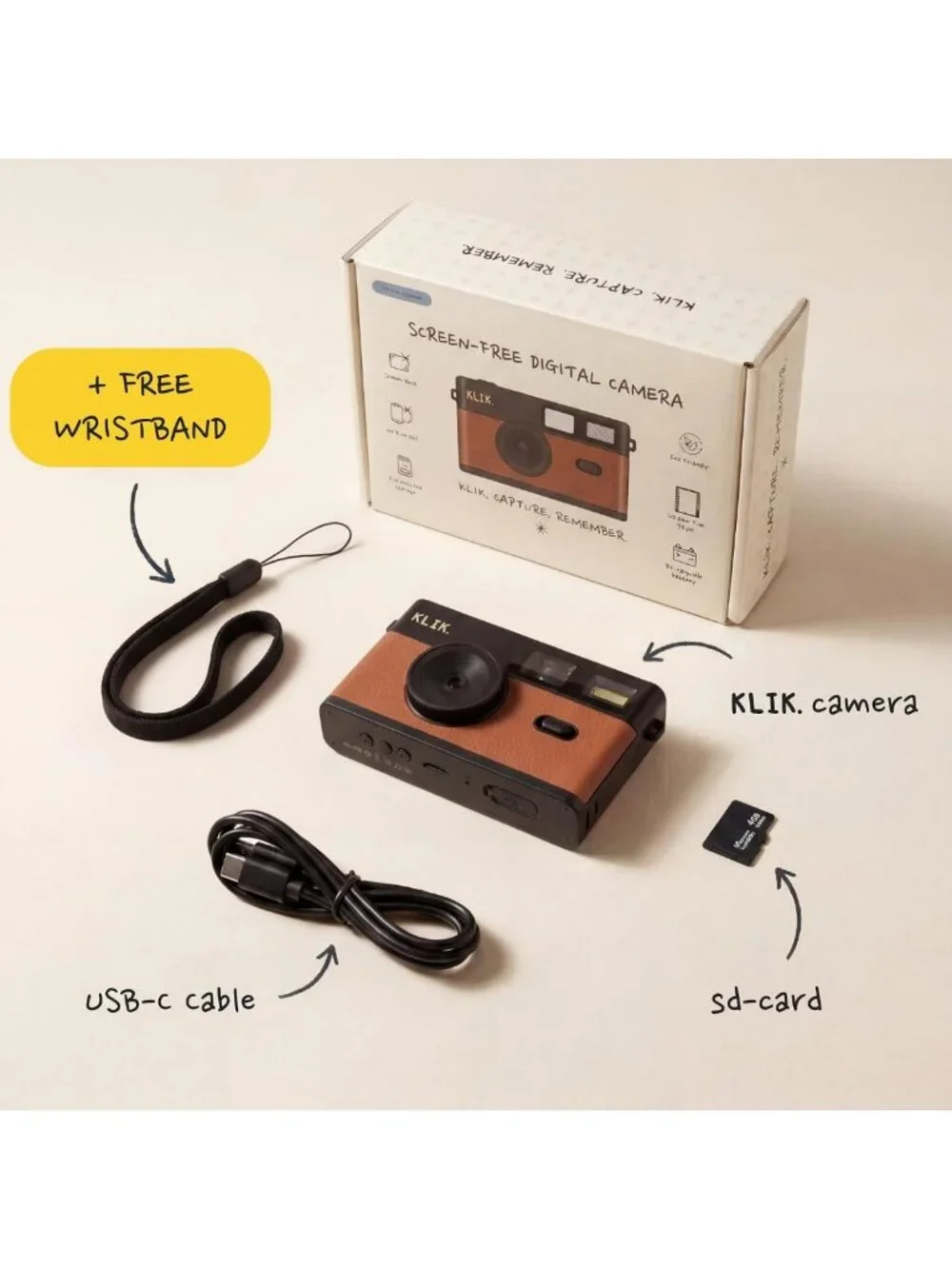 Screen-Free Digital Camera | Capture Retro Photos & Stay Present | Fun
